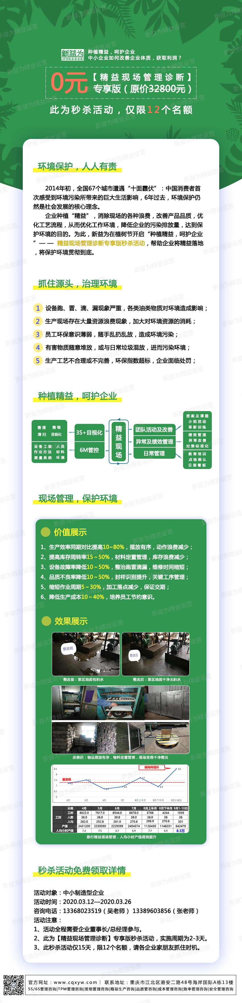 種植精益，呵護(hù)企業(yè)——精益現(xiàn)場(chǎng)管理診斷專(zhuān)享版秒殺活動(dòng)